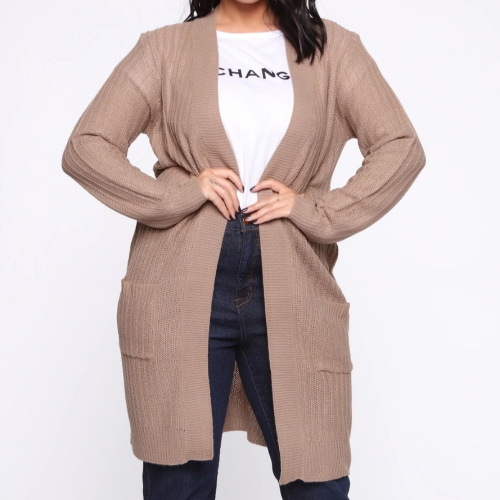 💥  2X Ribbed Cardigan - Picture 2 of 5